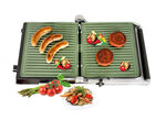Contactgrill met innovatieve, plantaardige Ceravegan keramische antiaanbaklaag 