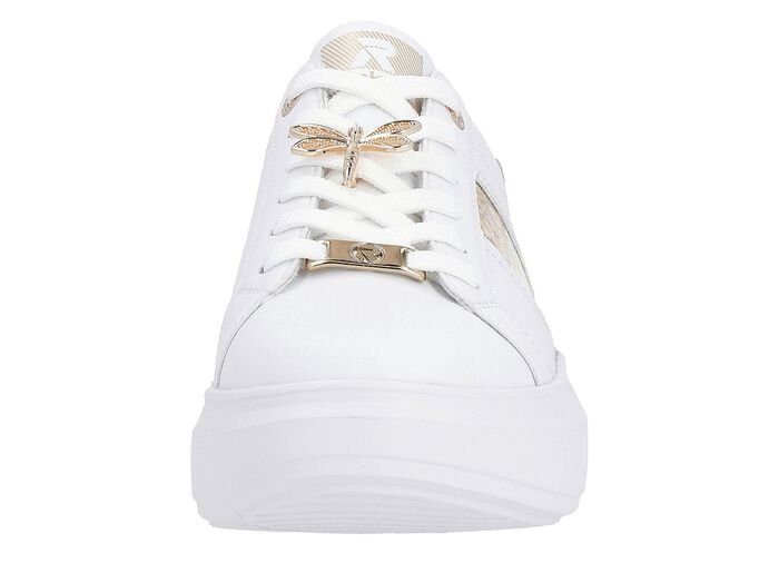 Sneakers met metalen libellesieraden WITGOUD