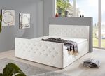 Boxspringbed met strass steentjes en topper CR&Egrave;ME