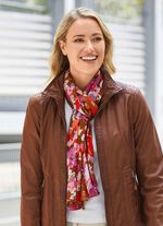 Sjaal met fantasiebloesemmotief 
