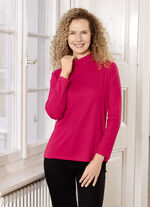 Combinatievriendelijk coltruishirt in 2 kleuren ROOD