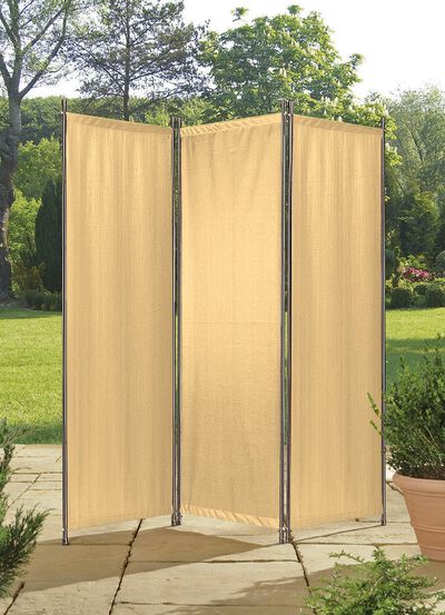 Scherm met stalen buizenframe 