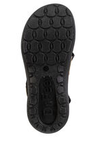 Sandaal met beugelband en kurkgarnituur ZWART