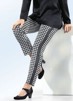Broek met houndstooth-dessin 