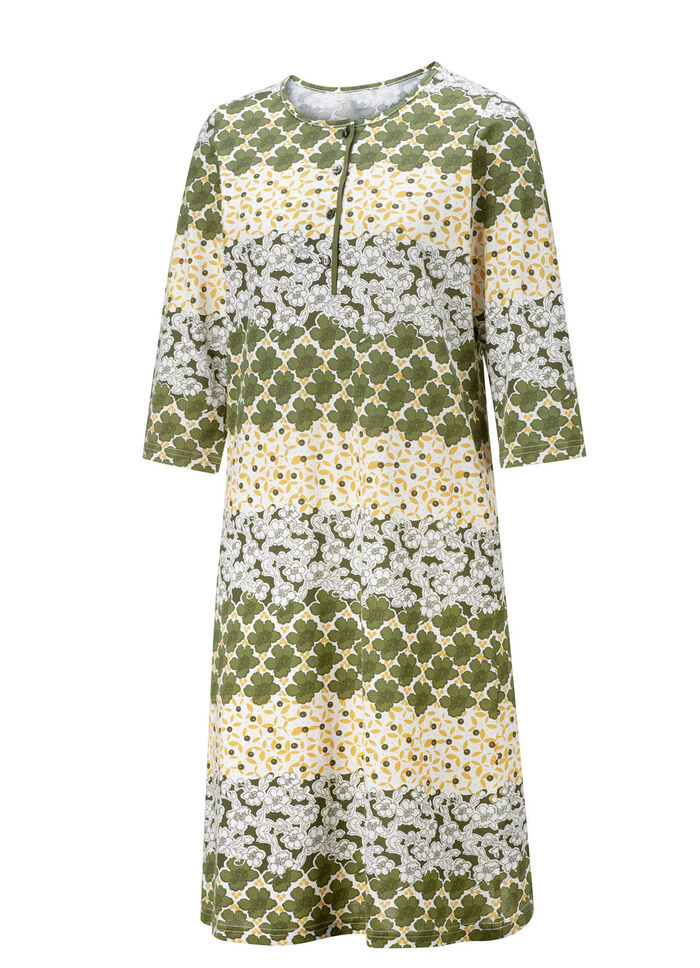 Nachthemd met randprint en hoofdband 