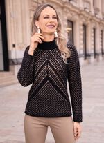 Trui in dubbellaagse look 