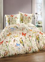 Zacht-Renforc&eacute; beddengoedset met all-over digitale print 