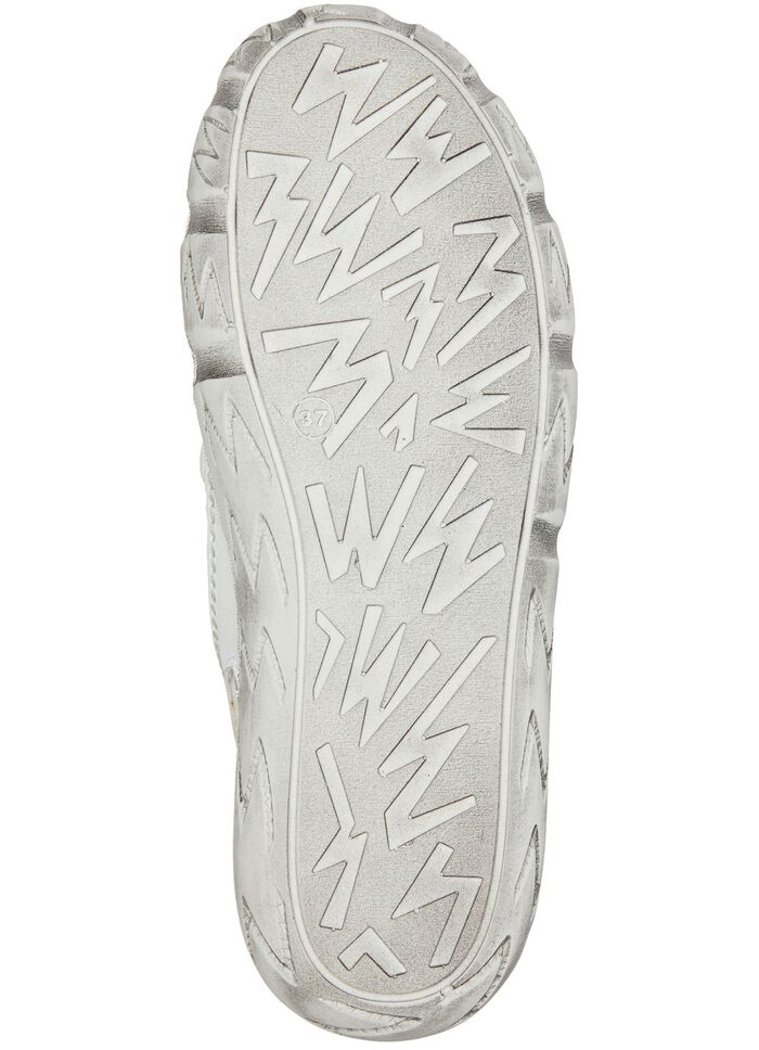 Andrea Conti pantoffels van nappaleer WIT-MULTICOLOR