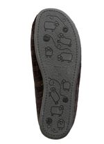 Textielpantoffels met uitneembaar voetbed ZWART