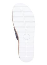 ELENA EDEN, comfortabele damesmuiltjes, breedte G, met uitneembaar voetbed BLAUW-WIT-ROOD