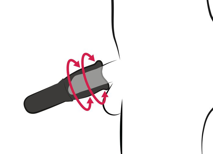 Masturbator met roterende tongen 