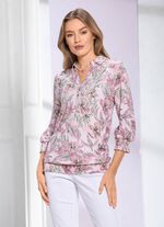 Overhemdtuniek met opvallende kraagoplossing 