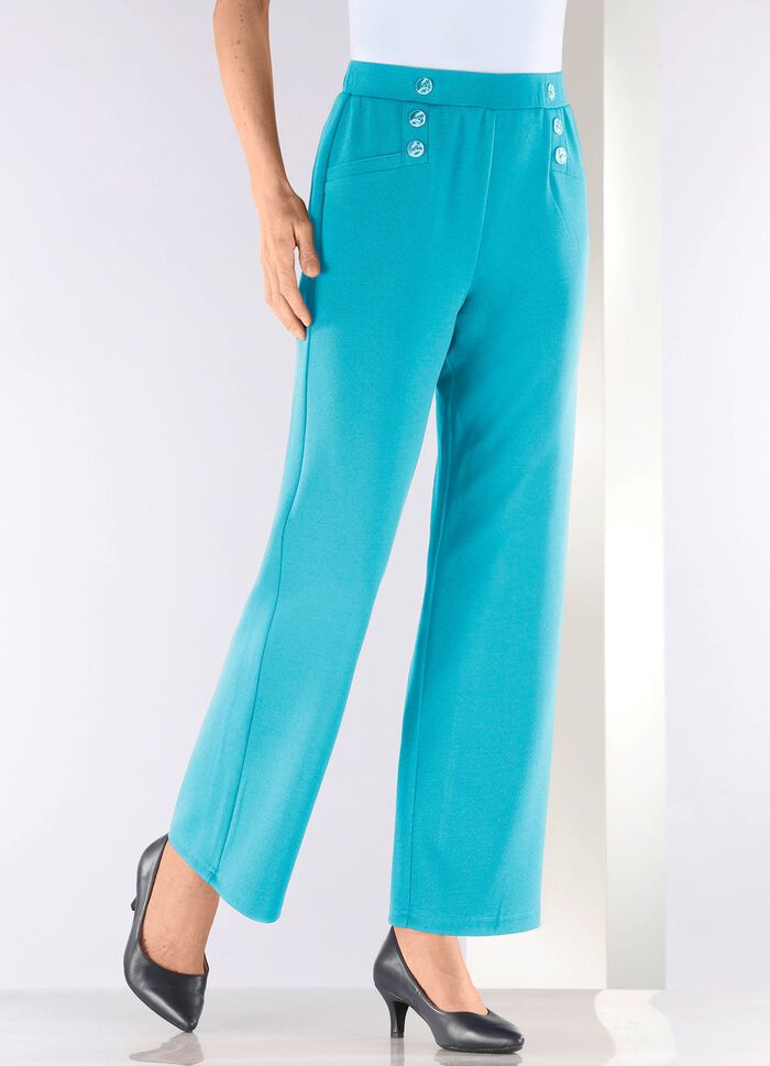 Broek met decoratieve knopen 