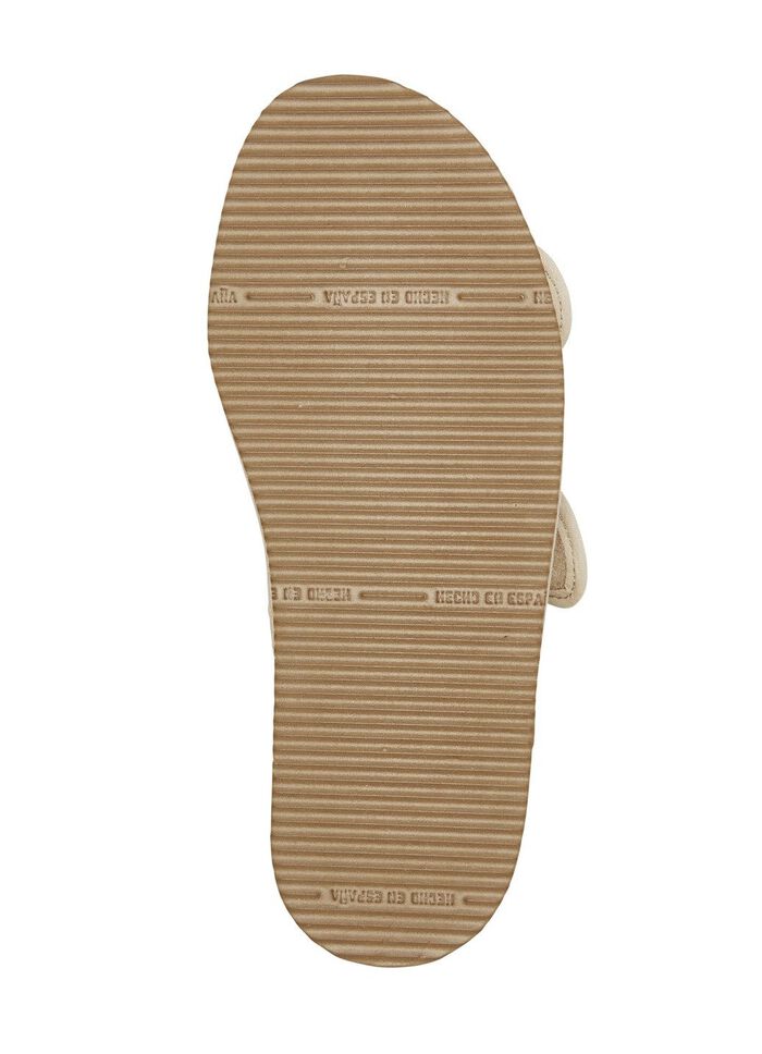 Comfortabele damessandalen, breedte H, gemaakt van gevoerd textielmateriaal 