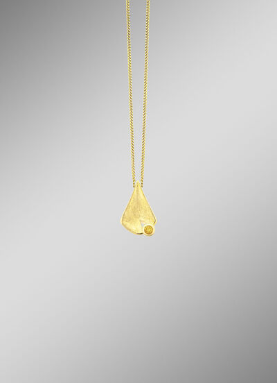 Interessante hanger met echte citrien 