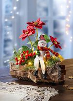 Verlicht Poinsettia Arrangement 