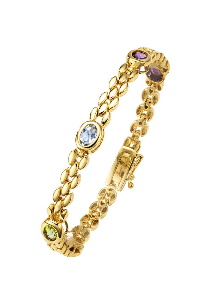 Elegante armband met echte edelstenen 