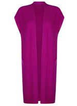 Lang gebreid kasjmier vest 