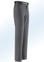 Broek "Klaus models" met riem in 5 kleuren DONKERGRIJS GEMÊLEERD