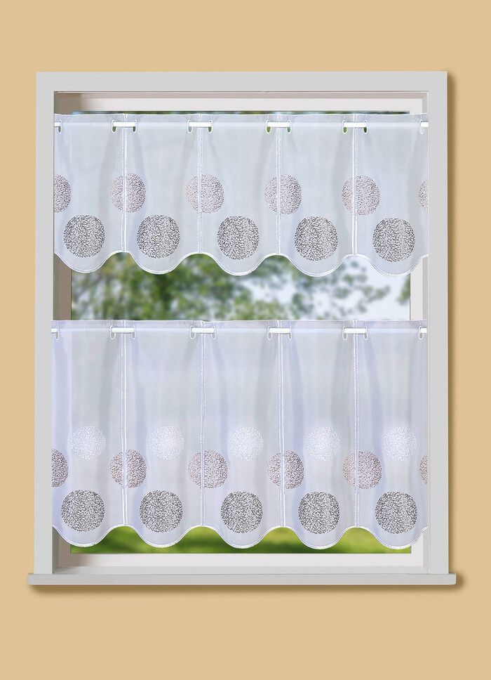 Korte blind met golvende rand 