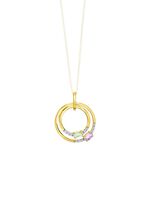 Aantrekkelijke blikvanger: hanger met synthetische zirkonia en glazen stenen 