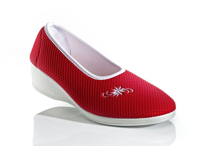 Modieuze ballerina&lsquo;s in verschillende kleuren ROOD