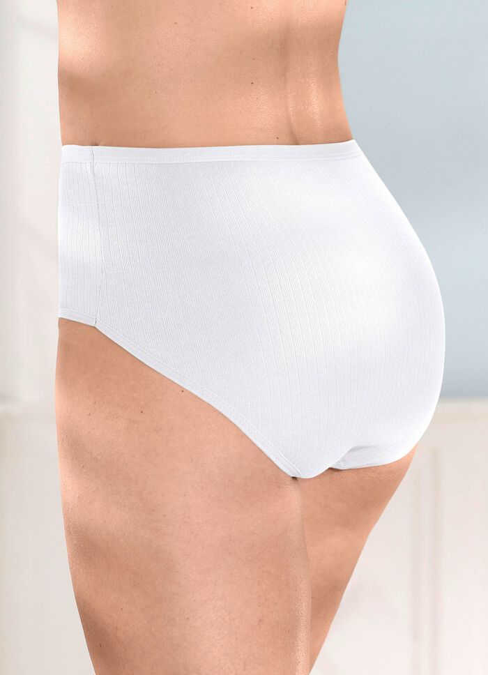 Vierpack slips met geribbelde structuur 