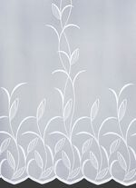 Gebloemd gordijn met natuurlijk bladmotief 