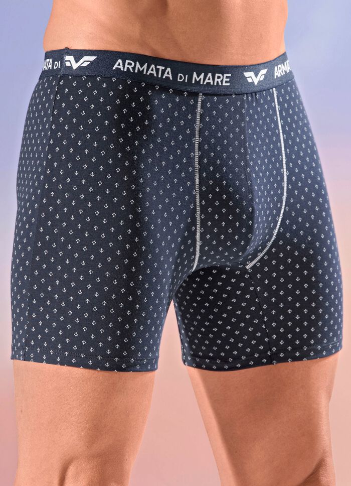 Vierpack broeken met all-over design 