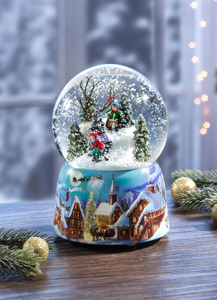 Sneeuwbol met mechanisch mechanisme 