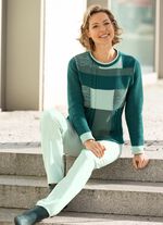 Trui met patchwork-motief 