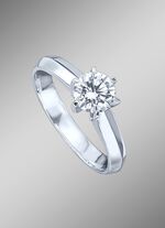 Luxueuze damesring met loepzuivere briljant 