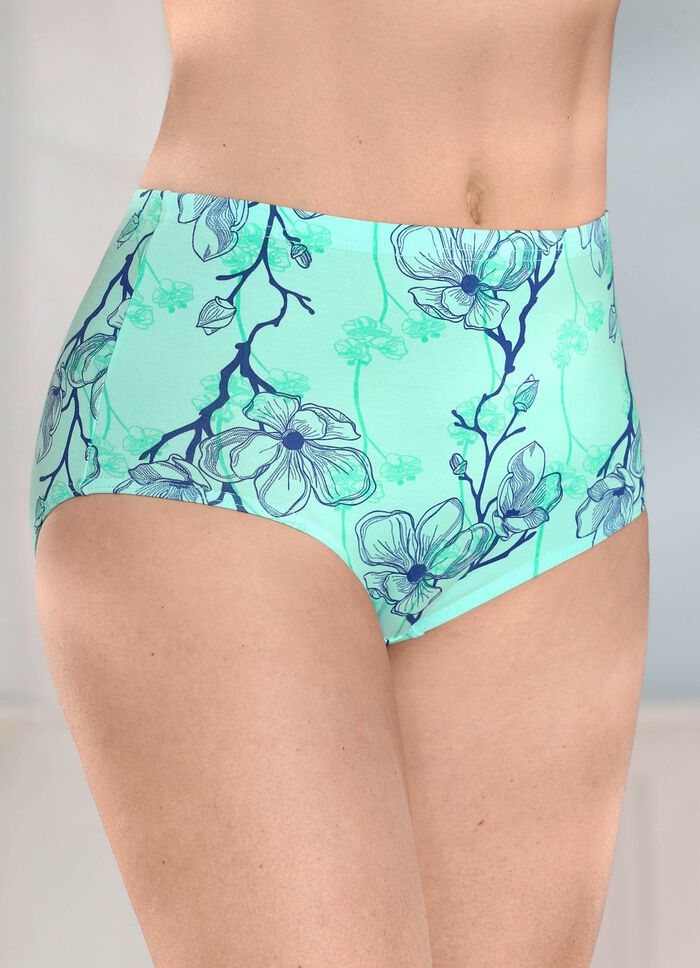 brio lingerie vierpack slips met mooi bloemendessin 