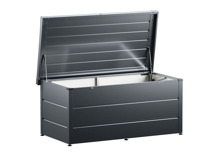 Hoogwaardige tuinkist van plaatstaal ANTRACIET