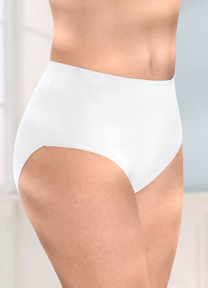 Vierpack slips met geribbelde structuur 