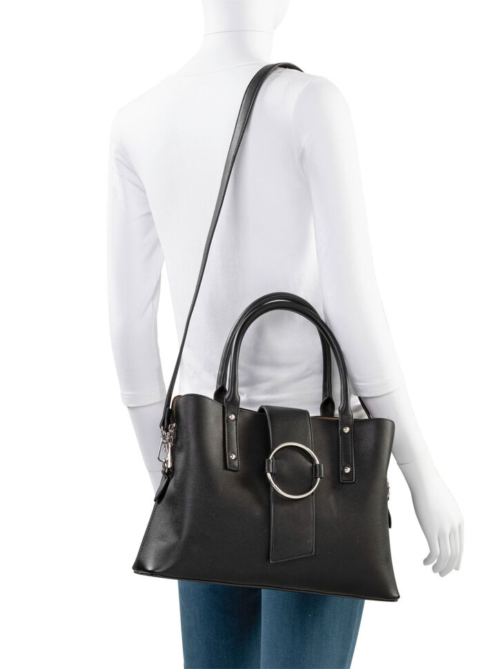 Collezione Alessandro tas met metalen sieraden ZWART