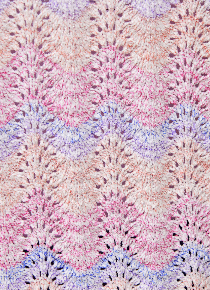 Trui met kleurverloop en glittereffecten 