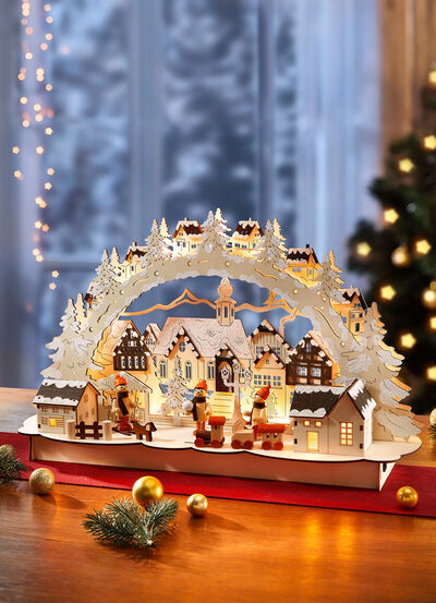 Kaarsenboog met LED-verlichting 