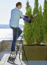 Opvouwbare trolley met traplading 