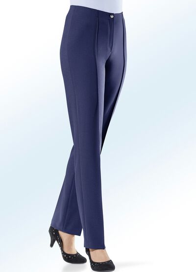 Broek met aangesneden band 