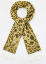 Sjaal met dierenbontdessins 