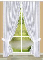 Prachtige Romeinse gordijnenset met automatisch plooiband 