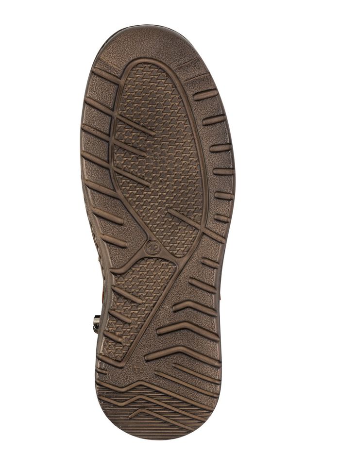 Slippers met luchtige openingen KASTANJEBRUIN