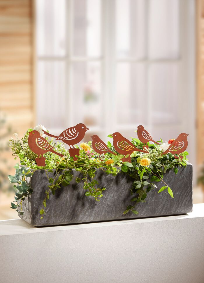 Tuinpalen "Vogels", 6 stuks 