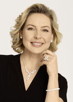 Y-ketting met zoetwaterparels en synthetische zirkonia 
