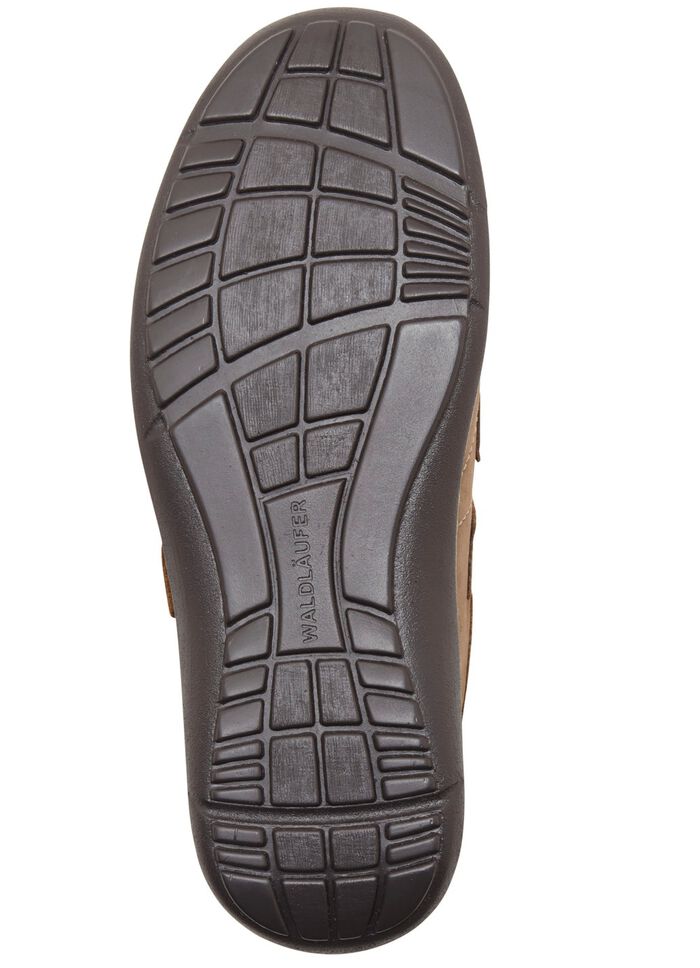 Waldl&auml;ufer, comfortabele herenpantoffels, breedte H, met uitneembaar voetbed TABAKBRUIN