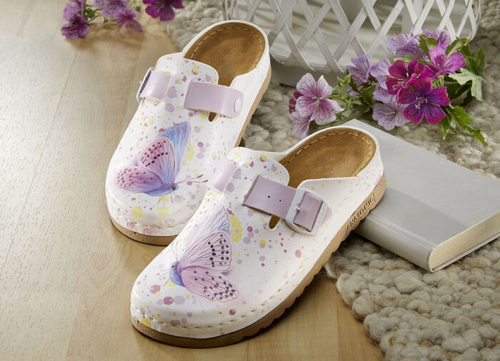 Comfortabele klomp met zacht foam voetbed 