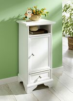 Gedeeltelijk massieve dressoirs met metalen knopen WIT