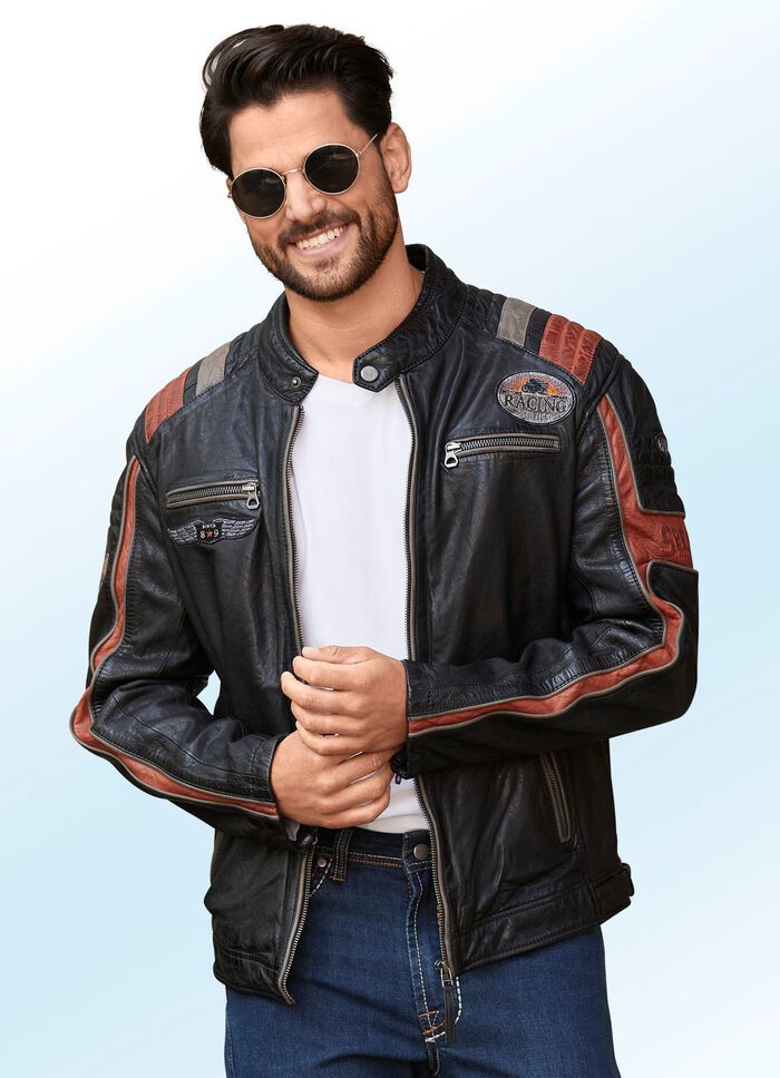 Korte leren jas van 'Gypsy' 