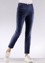 Luxe 7/8-jeans met borduurwerk DUNKELBLAU